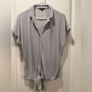 Adrianna Papell Black and White Blouse